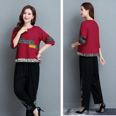Set mặc nhà họa tiết lạ mùa thu - Giá chỉ 184.000đ, giảm tới 46.000đ 4