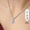 Set mặt và dây chuyền xoàng nữ bạc S925 đá CZ bạch kim - Giá ưu đãi 4.060.000₫