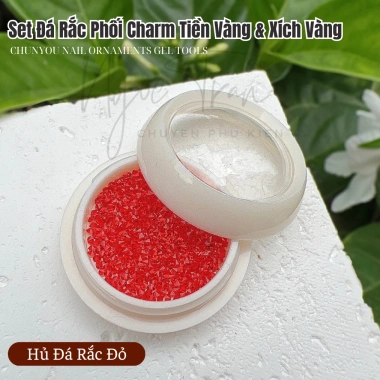 Set Mẫu Tết 2.025 Hot - Hủ Đá, Rắc Phối, Charm Tiền Vàng và Xích Vàng Trang Trí Móng Tay - Giá chỉ 11.000₫ 10