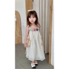 Set Maxi Hoa Bé Gái 2 Dây Hở Lưng Đầm Đi Biển Chất Đũi Mềm Mịn Thoáng Mát 8-35kg Giảm Giá 139k 2
