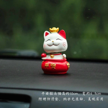 Set mèo Thần Tài may mắn - Tài lộc decor ô tô, xe hơi, bàn làm việc, giá 84.000₫ 9