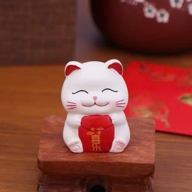 Set mèo Thần Tài mini - Trang trí bàn làm việc, taplo ô tô cute, giá 60.000₫ 4