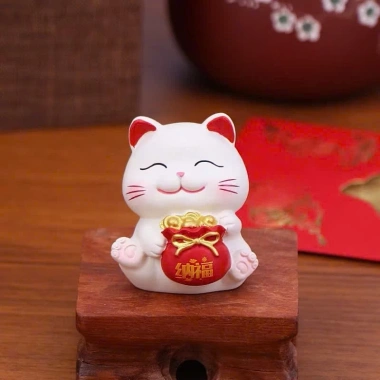 Set mèo Thần Tài mini - Trang trí bàn làm việc, taplo ô tô cute, giá 60.000₫ 6