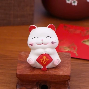 Set mèo Thần Tài mini - Trang trí bàn làm việc, taplo ô tô cute, giá 60.000₫ 7