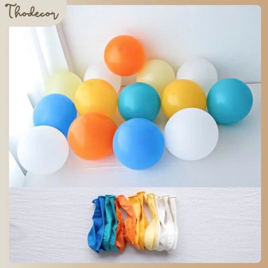 Set mix 20 bóng bay pastel nhẹ nhàng - sinh nhật, tiệc tùng, đám cưới phong cách Hàn Quốc THODECOR 5
