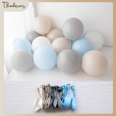 Set mix 20 bóng bay pastel nhẹ nhàng - sinh nhật, tiệc tùng, đám cưới phong cách Hàn Quốc THODECOR 19