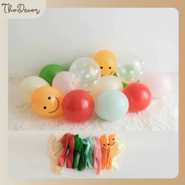 Set mix 20 bóng bay pastel nhẹ nhàng - sinh nhật, tiệc tùng, đám cưới phong cách Hàn Quốc THODECOR 24