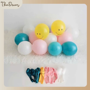 Set mix 20 bóng bay pastel nhẹ nhàng - sinh nhật, tiệc tùng, đám cưới phong cách Hàn Quốc THODECOR 25
