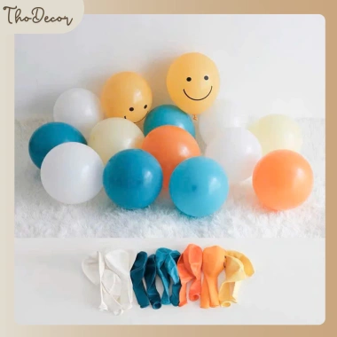 Set mix 20 bóng bay pastel nhẹ nhàng - sinh nhật, tiệc tùng, đám cưới phong cách Hàn Quốc THODECOR 29