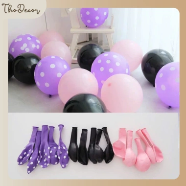 Set mix 20 bóng bay pastel nhẹ nhàng - sinh nhật, tiệc tùng, đám cưới phong cách Hàn Quốc THODECOR 30