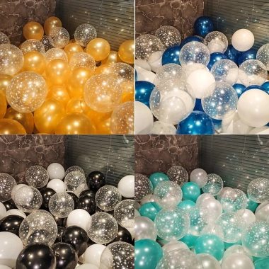 Set mix 30 bóng bay trang trí sinh nhật, đám cưới, tiệc tùng - Giá chỉ 5.500đ 2
