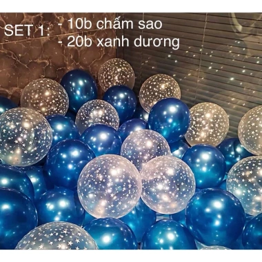 Set mix 30 bóng bay trang trí sinh nhật, đám cưới, tiệc tùng - Giá chỉ 5.500đ 8