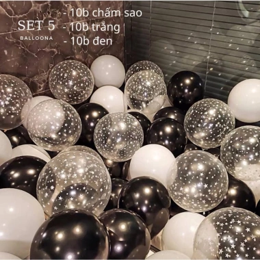 Set mix 30 bóng bay trang trí sinh nhật, đám cưới, tiệc tùng - Giá chỉ 5.500đ 12