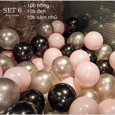 Set mix 30 bóng bay trang trí sinh nhật, đám cưới, tiệc tùng - Giá chỉ 5.500đ 13