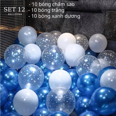 Set mix 30 bóng bay trang trí sinh nhật, đám cưới, tiệc tùng - Giá chỉ 5.500đ 19