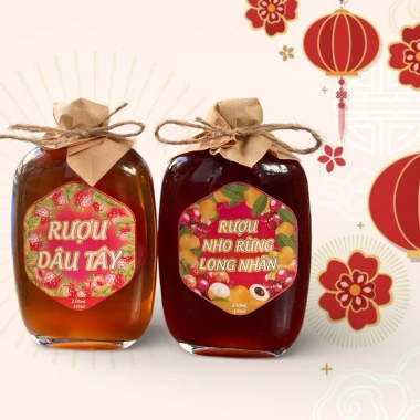Set mix Rượu nho rung Xí muội và Rượu táo Dâu Tây - Giá ưu đãi 140.000 VNĐ 2