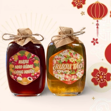 Set mix Rượu nho rung Xí muội và Rượu táo Dâu Tây - Giá ưu đãi 140.000 VNĐ 4