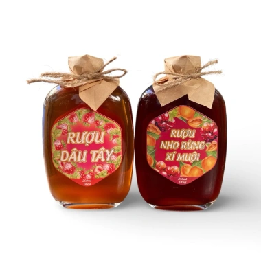 Set mix Rượu nho rung Xí muội và Rượu táo Dâu Tây - Giá ưu đãi 140.000 VNĐ 9