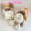 Set mũ len lông + khăn quàng cổ liền gấu đáng yêu, siêu xinh ấm áp, giảm giá tới 18%