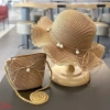 Set mũ và túi cói công chúa cho bé gái đi biển, đi chơi siêu dễ thương 77.000₫ 2