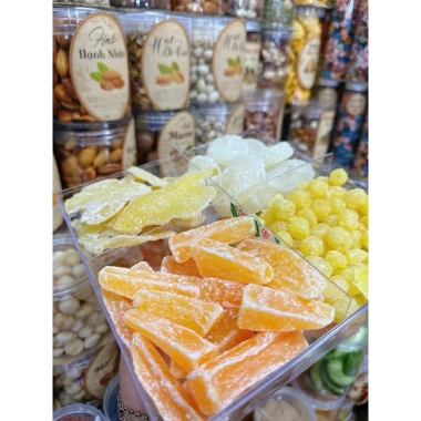 Sét mứt que hương 650g - Sen, khoai lang, hạt sen, củ nang - 145.000, giảm giá 2