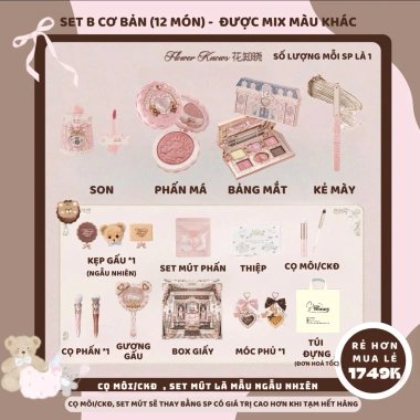 Set mỹ phẩm quà tặng Hoa Biết Sweetie Bear BST mới 09/2.025, giảm còn 1,45 triệu