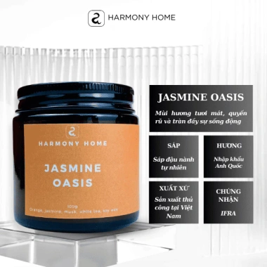 Set Nến Thơm Jasmine Oasis A - Quà Tặng Nữ Harmony Home, Sinh Nhật, Valentine 14/2, 8/3 Giá chỉ 300.000