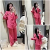 Set ngủ pijama dài tay thu đông Ngọc Ánh chất đũi mềm mịn tiểu thư cao cấp giá 290k