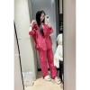 Set ngủ pijama dài tay thu đông Ngọc Ánh chất đũi mềm mịn tiểu thư cao cấp giá 290k 2