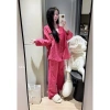 Set ngủ pijama dài tay thu đông Ngọc Ánh chất đũi mềm mịn tiểu thư cao cấp giá 290k 3