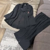Set ngủ pijama dài tay thu đông Ngọc Ánh chất đũi mềm mịn tiểu thư cao cấp giá 290k 7