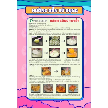 Set Nguyên Liệu Bánh Bông Tuyết THE GARDEN 40 viên – Giá ưu đãi 95.000₫
