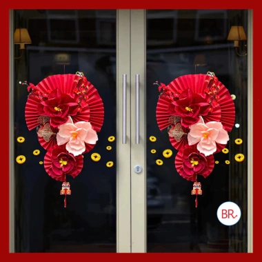 Set Nguyên Liệu Mẹt Tre Trang Trí Tết Keo Nến, Phụ Kiện Treo Cửa, Tường Đón Tết, Mẹt Decor 2.132 Giá 89.000đ