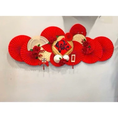 Sét Nguyên Liệu Quạt Dài Tết - Đồ Trang Trí Decor Giá Ưu Đãi 189.000 VNĐ 3