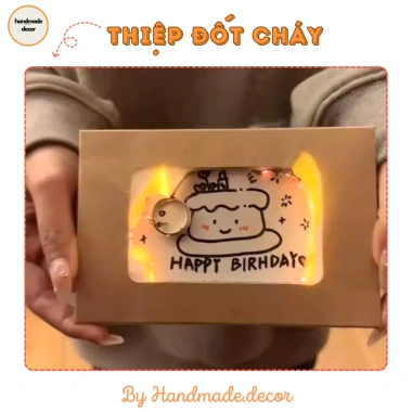 Set Nguyên Liệu Thiệp Đốt Cháy DIY: Quà Tặng Lãng Mạn Cho Người Yêu & Bạn Bè