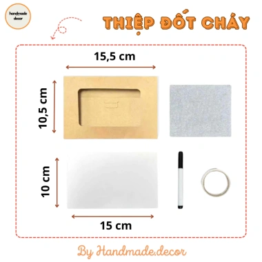 Set Nguyên Liệu Thiệp Đốt Cháy DIY: Quà Tặng Lãng Mạn Cho Người Yêu & Bạn Bè