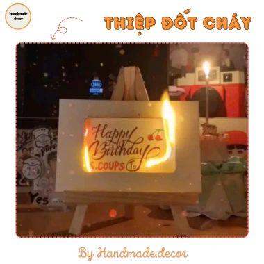 Set Nguyên Liệu Thiệp Đốt Cháy DIY: Quà Tặng Lãng Mạn Cho Người Yêu & Bạn Bè