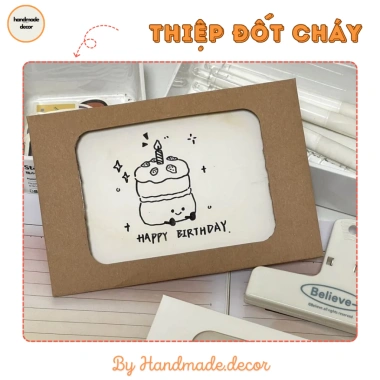 Set Nguyên Liệu Thiệp Đốt Cháy DIY: Quà Tặng Lãng Mạn Cho Người Yêu & Bạn Bè
