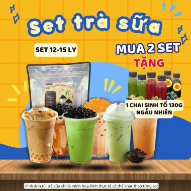 Set Nguyên Liệu Trà Sữa 30-35 ly Hoàng Kim, Matcha, Khoai Môn, Phúc Long 35.500₫