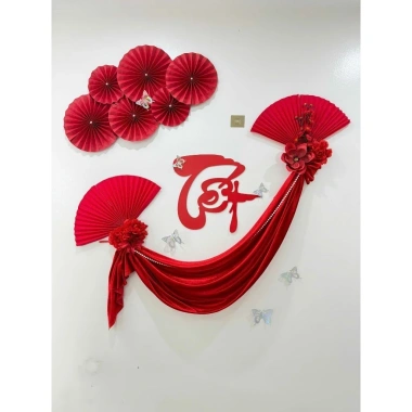 Set Nguyên Liệu Trang Trí Tết 2.026 – Bộ Decor Tết, Mành Treo Trang Trí Giá 199.000 (không kèm mạnh tre nền) 3