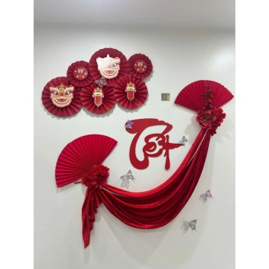 Set Nguyên Liệu Trang Trí Tết 2.026 – Bộ Decor Tết, Mành Treo Trang Trí Giá 199.000 (không kèm mạnh tre nền) 4