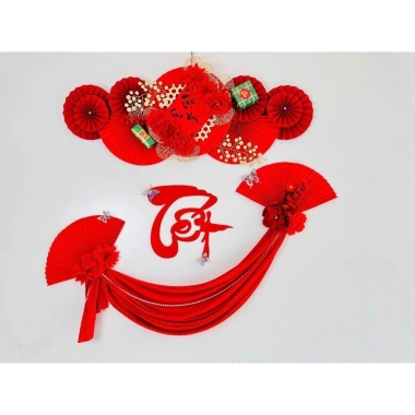 Set Nguyên Liệu Trang Trí Tết 2.026 – Bộ Decor Tết, Mành Treo Trang Trí Giá 199.000 (không kèm mạnh tre nền) 7