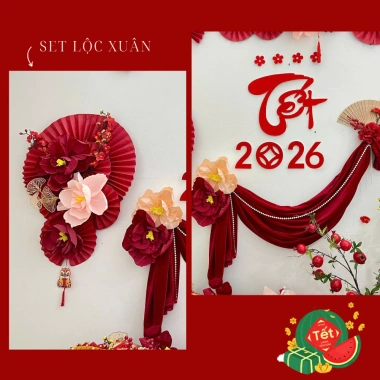 Set Nguyên Liệu Trang Trí Tết Tân Xuân – DIY Quán Cà Phê, Giá 229k ANGIHOME