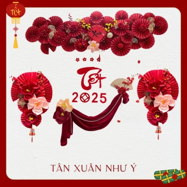 Set Nguyên liệu Trang Trí Tết Tân Xuân Như Ý - Keodán cho nhà & quán, DIY - Giá 129k