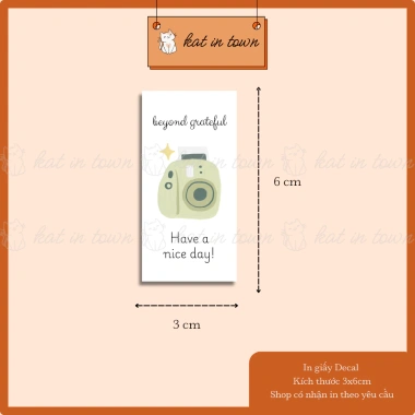 Set Nhãn Dán Decal Cắt Bế Niên Phong Beyond Grateful Cute Đáng Yêu - 10.500 VND