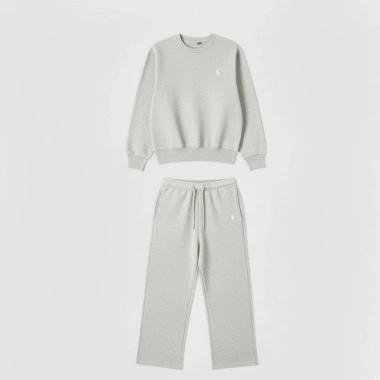 Set Nỉ Đôi Nam Nữ ASTRA BRAND Thêu Ngựa – Nỉ Lông Cừu, Sweater & Quần Ống Suông 139k
