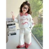 Set nỉ ống xuông áo phối cổ cara họa bé gái - dễ thương, năng động, giảm giá 99.000 VND 2
