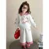 Set nỉ ống xuông áo phối cổ cara họa bé gái - dễ thương, năng động, giảm giá 99.000 VND 4