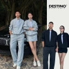 Set Nỉ Thể Thao Destino Unisex Nam Nữ Quần Xuông và Chân Váy Đồ Đôi 550k