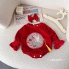 Set Noel Bodysuit Bé Gái Nhung Mềm, Thêu Phượng, Kiểu Tiểu Thư Dễ Thương 169k 3